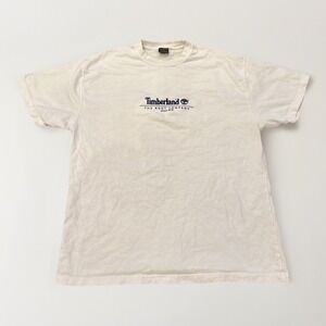Timberland Shirt Mens XL‎ White Cotton Y2K Vintage Boot Company